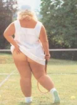 Athena Poster tennis player scratching arse